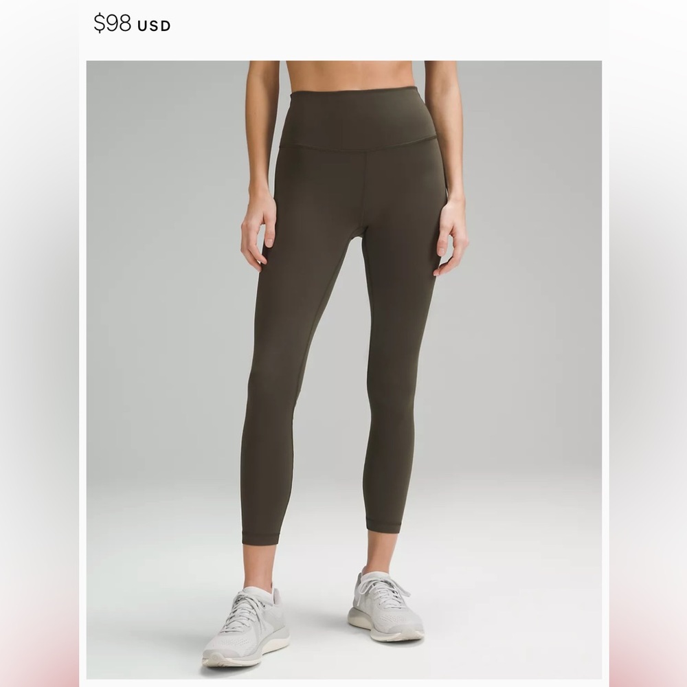 Lululemon Wundertrain Leggings Dark Olive